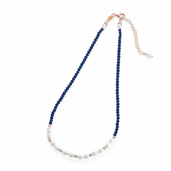 Collana Lelune Donna LELUNE GLAMOUR in Argento Perla LGNK377.4 - LGNK377.4